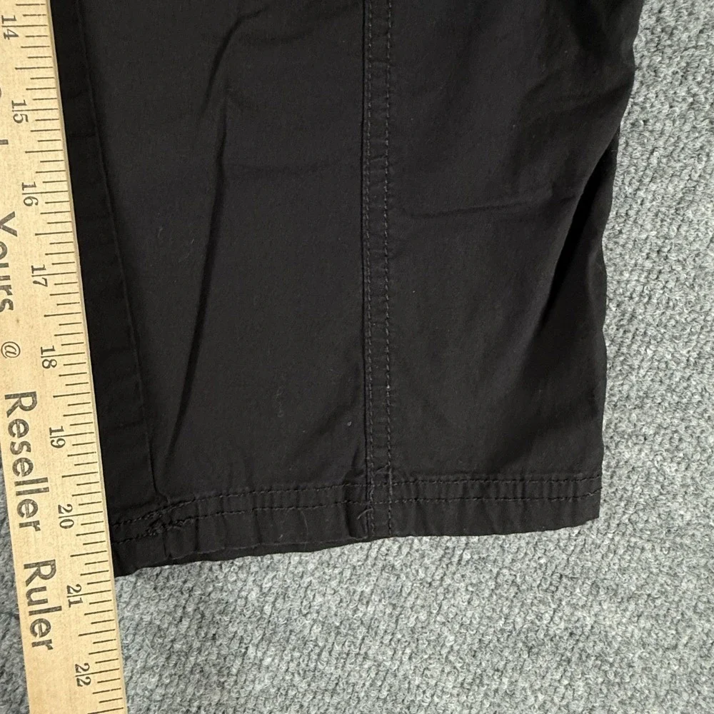 Chicos‎ Pants Womens 2P Black Cargo Stretch Cropped Mid Rise Utility Travel
